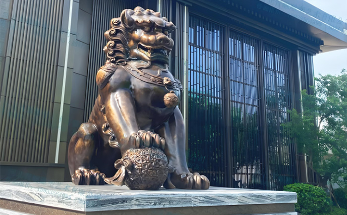 定制銅天安門獅子雕塑，致敬中華文化