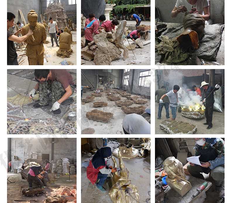 銅雕塑廠家，銅雕塑鑄造流程，銅雕塑定制