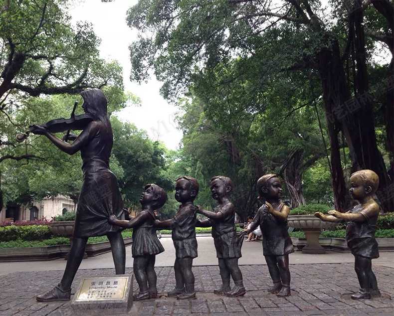 銅人物雕塑，銅小孩雕塑