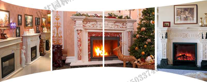 歐式壁爐架實景，大理石壁爐架定制，石雕壁爐架工廠