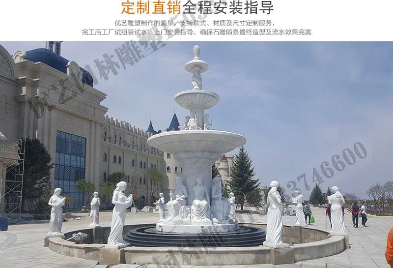 大型噴泉廠家，景觀噴泉安裝，大型石雕噴泉